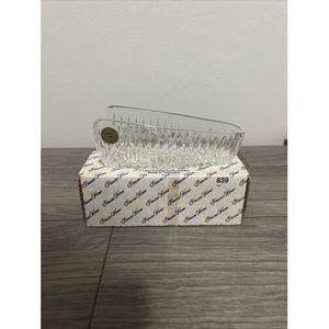 NEW Vintage Princess House Lead Crystal Knife Holder Highlight #839 Original Box